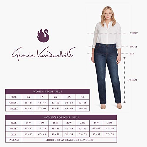 Gloria Vanderbilt Women's Amanda Classic High Rise Tapered Jean Standard, Scottsdale, 12