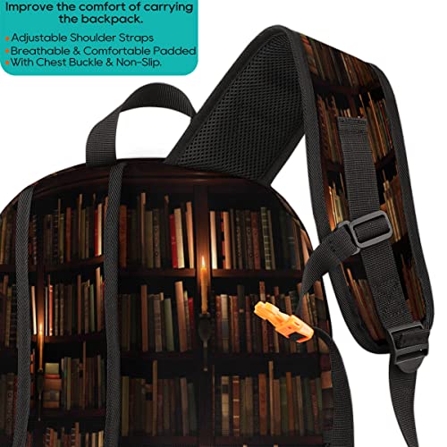 Elementary School Bags for Teens, Ethnic Painted Kids Backpacks Aztec Pattern Lightweight Bookbags Waterproof Sturdy Schoolbag Daypack for Girls Boys