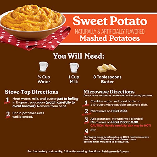 Betty Crocker Sweet Potato Mashed Potatoes, 4.5 oz. (Pack of 8)