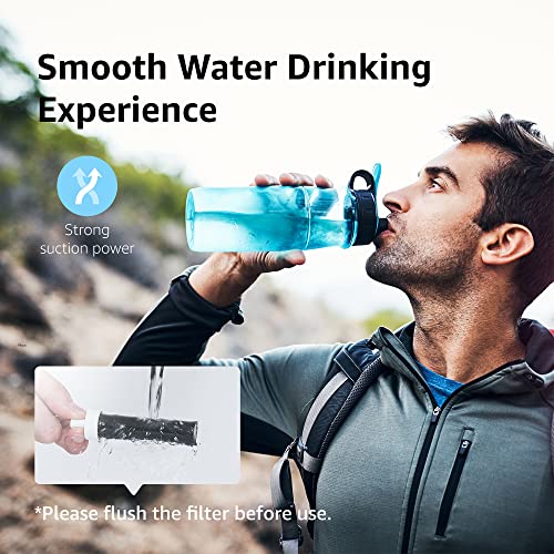 AQUA CREST Water Bottle Filter, Replacement for Brita® BB06, Brita Hard Sided, Stainless Steel and Plastic Bottle Filter, 4 Count