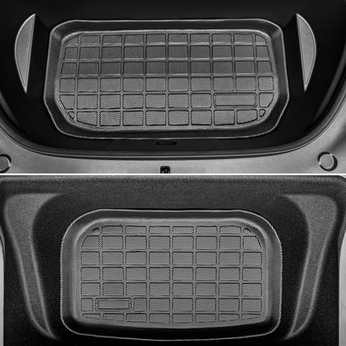 Maysoo Floor Mats for Tesla Model Y 2024-2020 All Weather TPE Cargo Liner Floor Mats and Cargo Trunk Mats Accessories (Set of 6 - Not Fit 7-Seat)