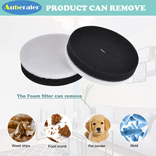 6Pack Auberaler Filters Compatible with EUREKA NEU100 NEU102 NEU10AE2 NEU10AE4 NEU10AE5 BDLCE101 BDLCE101C Airspeed Upright Vacuum Cleaner,Compare to E0106