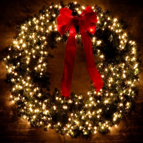 Tcamp 105FT 300 LED Battery Operated Christmas Lights with Remote Timer Memory Function, 8 Modes Battery String Lights for Christmas Tree Bedroom Wreath, Warm White
