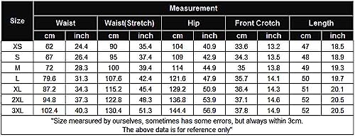 HOTOUCH Womens Shorts Elastic Waist Shorts Casual Chino Bermuda Shorts Knee Length Work Shorts Comfy Wide Leg Pants with Pockets Red S