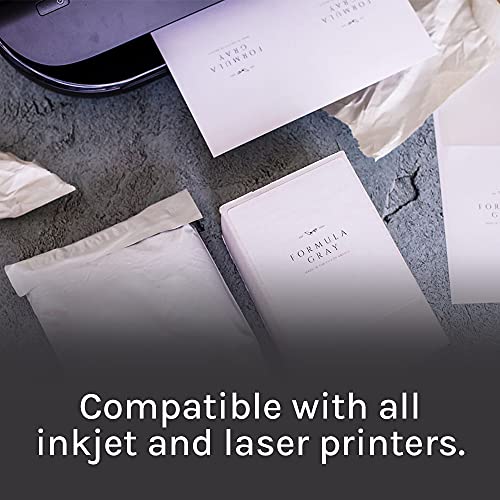 Premium Label Supply White Sticker Shipping Labels – 4" x 5" – Laser/Inkjet Compatible – (4 per Sheet), 25 Sheets - 100 Total Adhesive Labels