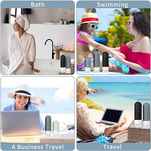 Travel Containers for Toiletries, 18pack TSA Approved Travel Size Containers for Toiletries,travel bottles for Toiletries,travel Jars or Personal Travel Essentials