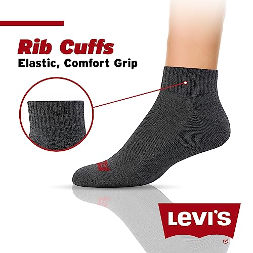 Levi's Mens Socks 10 Pairs Crew Low Cut No Show Quarter Ankle Socks for Men Premium Athletic Men's Socks Size 9-14