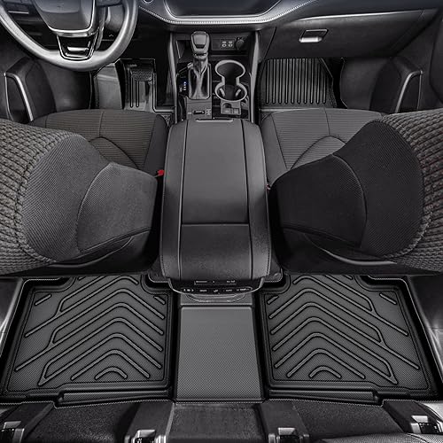 AUTOSAVER88 Floor Mats for 2018-2023 2024 Ford Expedition 7-Seat with 2nd Row Bucket Seats, TPE All Weather Custom Fit Ford Expedition Cargo Mat, 1st 2nd 3rd Rows Floor Liner & Trunk Liner Car Mats