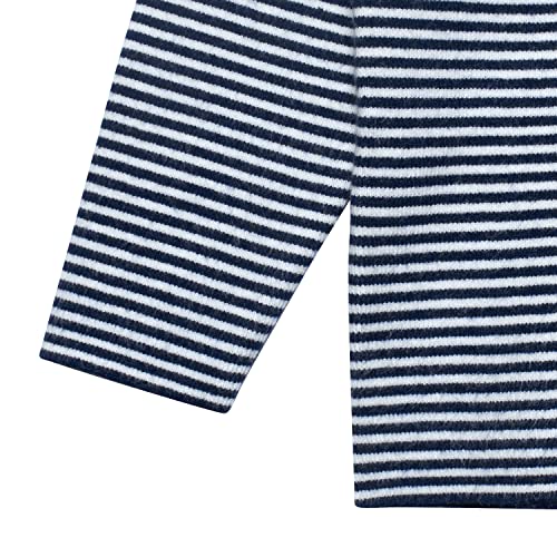 Gerber Baby and Toddler Boys Striped Sweater with Pocket, Blue, 12 Months