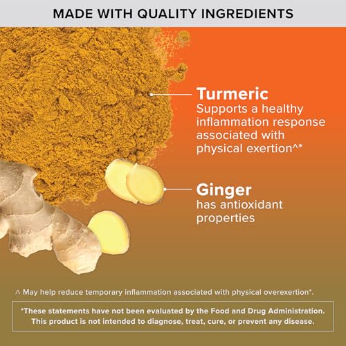 Qunol Turmeric and Ginger Capsules, 1000mg Turmeric Supplement, Ultra High Absorption to Support Joint Health, #1 Doctor Recommended Form of Turmeric Curcumin, 120 Count (Pack of 1)