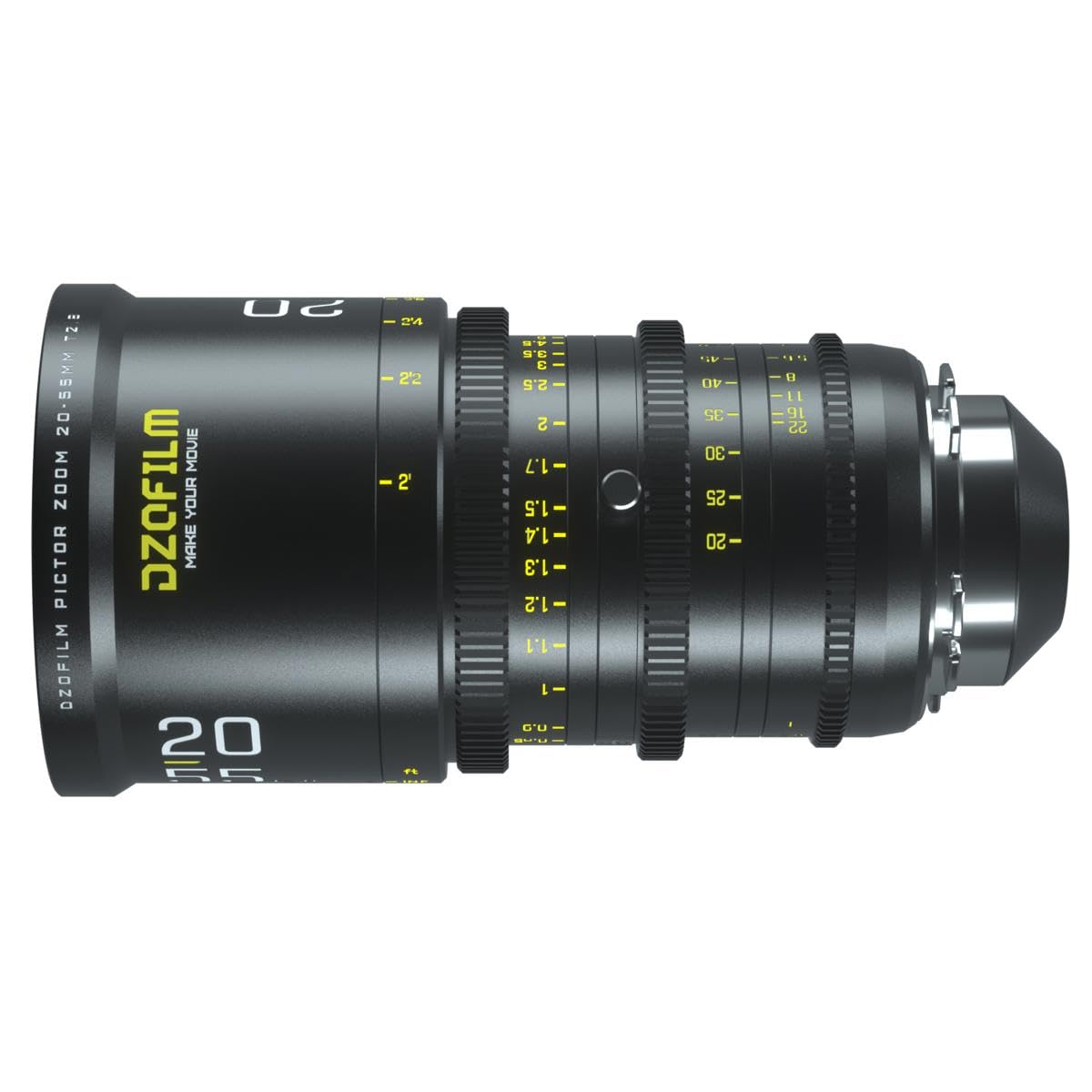 DZOFILM Pictor 20-55mm T2.8 Super35 Parfocal Cine Lens for PL Mount and Canon EF, Black