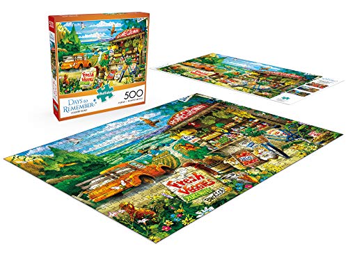 Buffalo Games - Days to Remember - Country Road - 500 Piece Jigsaw Puzzle Multicolor, 21.25"L X 15"W