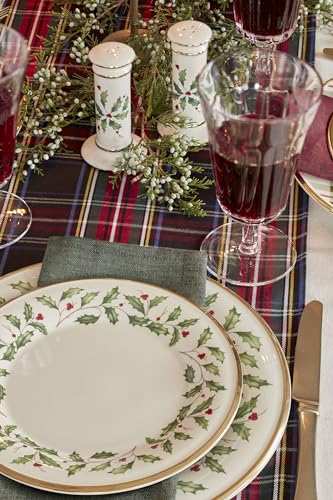 Lenox Holiday Plaid 12-Piece Dinnerware Set, 11.07, Red & Green