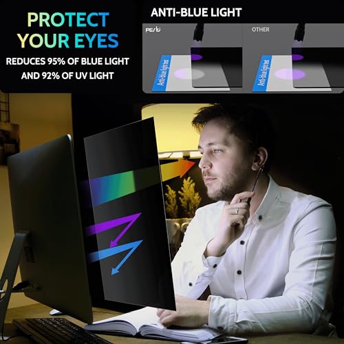 Peslv Magnetic Privacy Screen Compatible with MacBook Pro 14 Inch (2021-2023, M1, M2, M3), Removable Matte Blue Light Glare Filter for Mac Pro 14.2" Laptop Computer