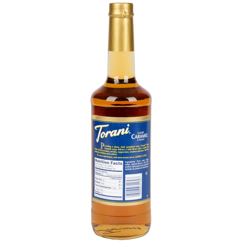 Torani CLASSIC Caramel Syrup, 750 mL