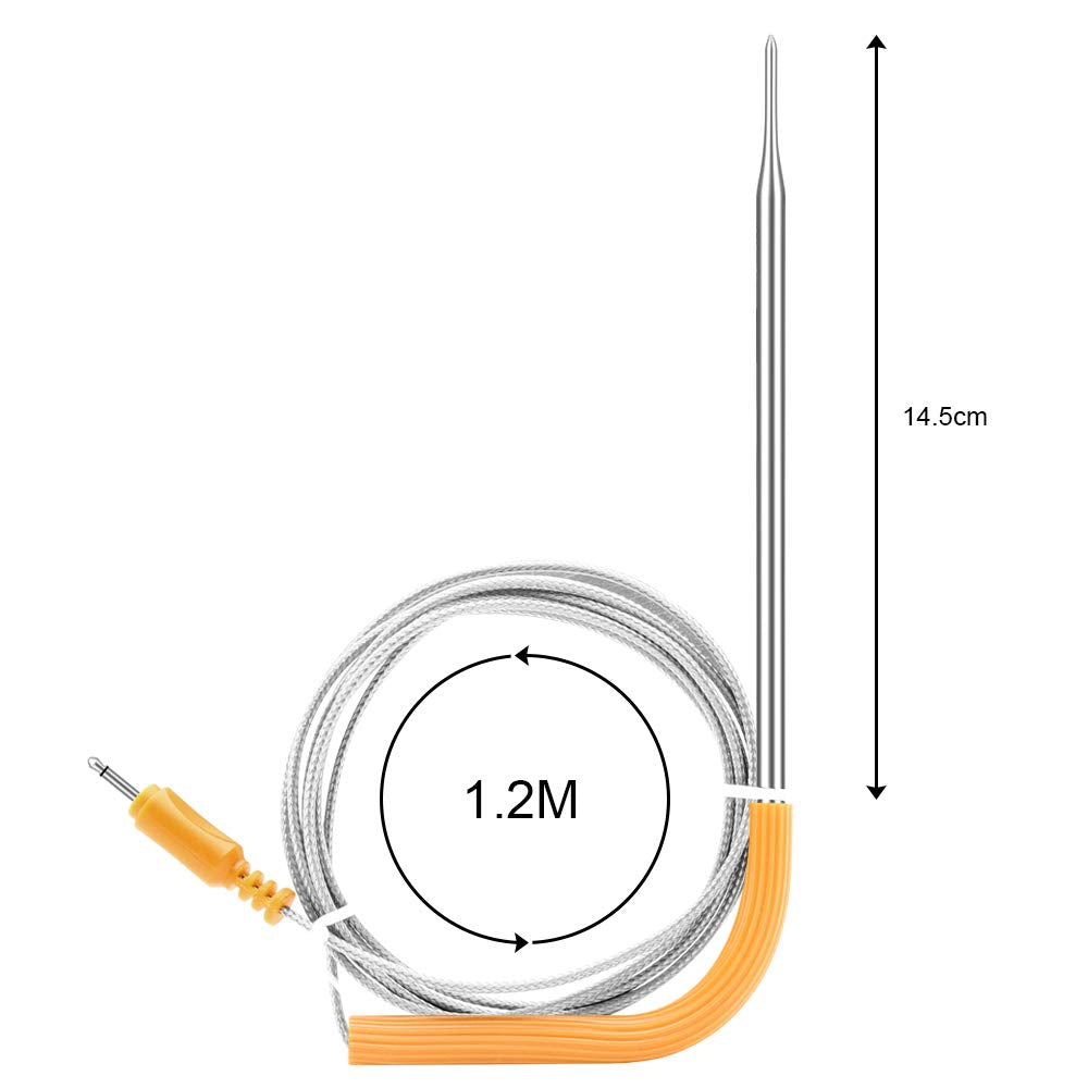 Inkbird WiFi Meat Thermometer IBBQ-4T Replacement Colored Probe 4-Pack Kit only Compatible with Meat Thermometer IBBQ-4T (Only for IBBQ-4T thermometers)