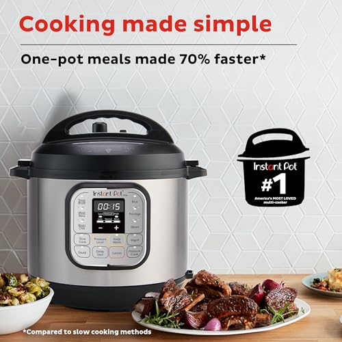 Instant Pot Duo 7-in-1 Mini Electric Pressure Cooker, Slow Rice Cooker, Steamer, Sauté, Yogurt Maker, Warmer & Sterilizer, Includes Free App with over 1900 Recipes, Stainless Steel, 3 Quart