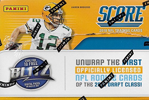 2018 Score NFL Football Unopened Factory Sealed Box of 24 Packs 288 Cards Total with 72 Rookies and 48 Inserts Possible Baker Mayfield, Sam Darnold and Josh Allen Rookie Cards and Autographs