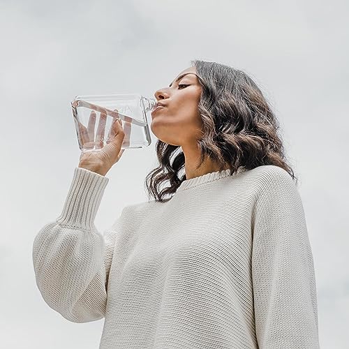 memobottle A6-12oz (375ml) - Compact Water Bottle For Bags & Small Pockets | BPA Free Tritan | Modern, Minimalist | For Gym & Work