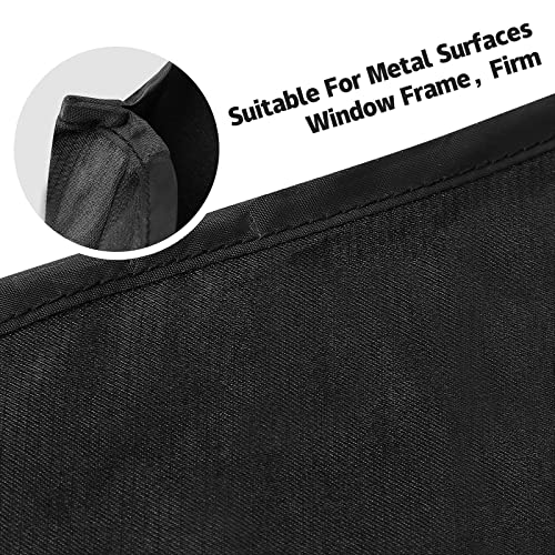 ZATOOTO Car Window Curtains - 2 Pcs Black Silk Side Rear Protection Covers - Magnetic Privacy Sun Shade Keeps Cooler for Baby Kids Sleeping