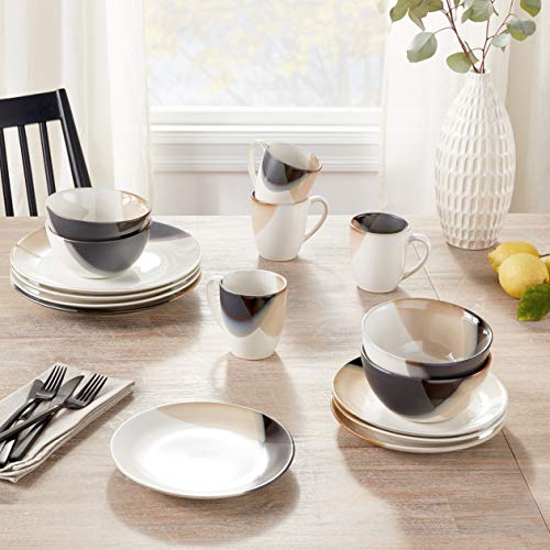 Gourmet Basics by Mikasa Caden Dinnerware, 16 Piece Set, Assorted