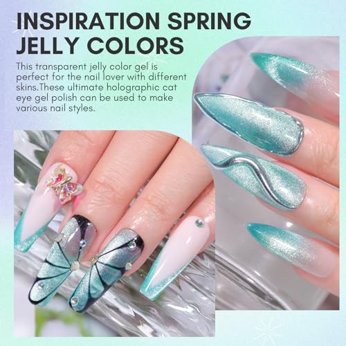 Makartt Gel Nail Polish Set 15ML Natural Gel Polish Milky White Color Soak Off UV Nail Art Manicure DIY Salon Home for Woman Girls-Milky Haze