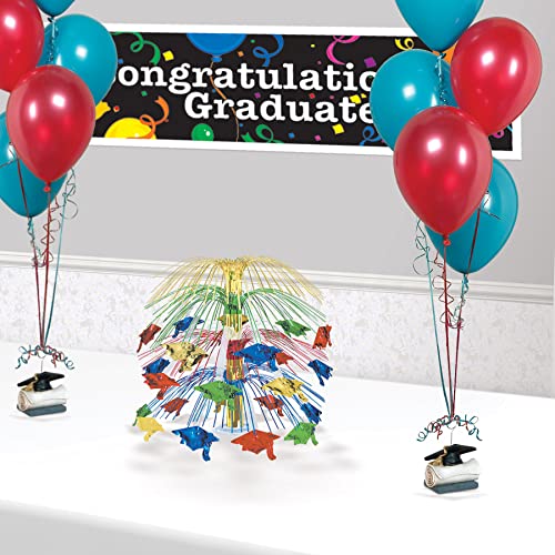 Beistle Grad Cap Photo/Balloon Holder Party Accessory Pack of 2