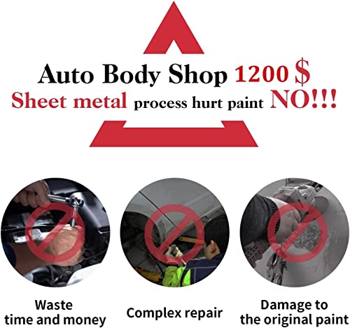 AUTOPDR Paintless Dent Repair Kits 100PCS Car Dent Removal Tools Come with 4 Kinds of Dent Puller and All Glue Tabs Removing Big dents Small Dents,Dings, Creases and Hail Damage All without Painting