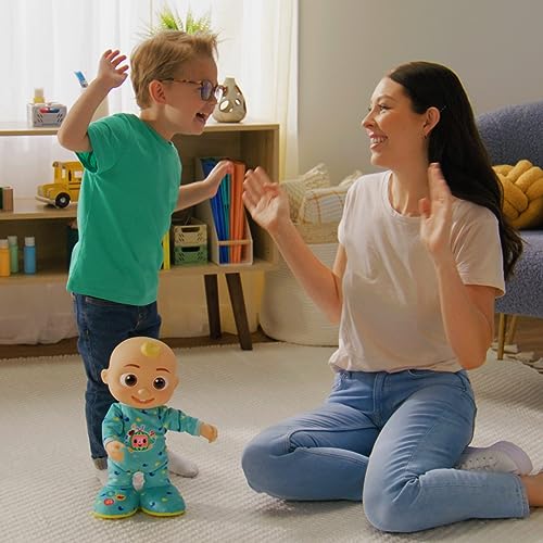 CoComelon Dancing JJ Feature Doll - Learn to Dance with Lights, Sounds, Songs, Freeze Dance, and More Move Groove 14” Toys for Babies, Toddlers, Preschoolers