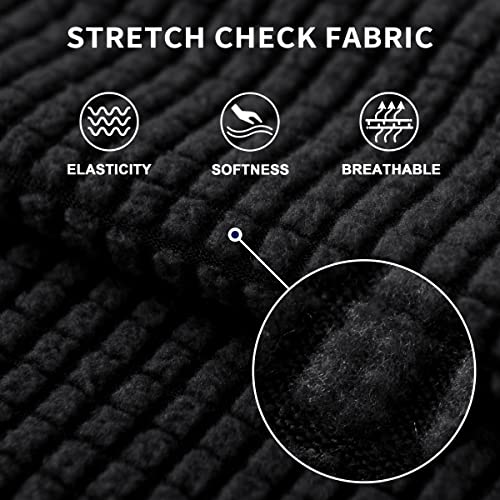 SUBRTEX 3 Pieces Stretch Sofa Slipcover Sets Couch Cover Sets Backrest Cushion Covers Furniture Protector Collection Set for Oversize Sofa Loveseat Chair Slip Covers(Small, Navy)