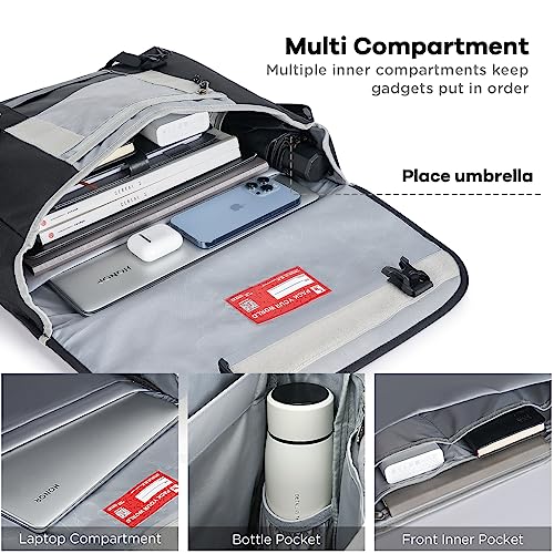 OIWAS Messenger Bag for Men, 14 Inch Laptop Crossbody Bags Women Casual Satchel Shoulder Bag College Travel Office Briefcase