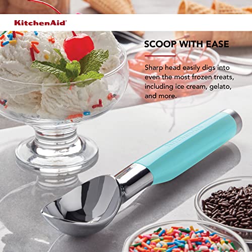 KitchenAid Classic Ice Cream Scoop, 8.6 inches, Aqua Sky