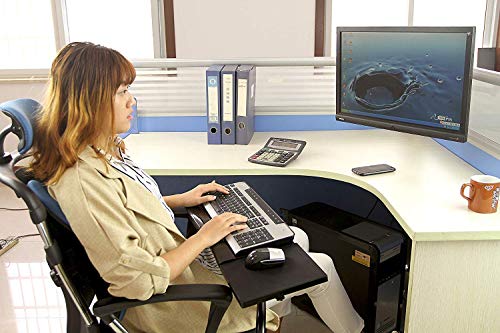 MagicHold Ergonomic Keyboard Laptop Tablet Mouse Stand Holder Mount for Workstation Video Gaming,Silver