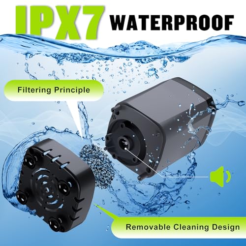 Spopal Portable Shower for Camping, [Long-Lasting] 6000mAh Rechargeable Camping Shower with Intelligent LED Display, 4 Spray Modes, IPX7 Waterproof Outdoor Shower Kit for Hiking, Travel, Car, Pet