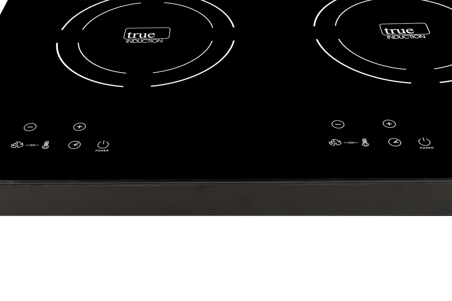 True Induction TI-2B 23 in. Dual Element Black Induction Glass-Ceramic Cooktop 1750W 858UL Cert.