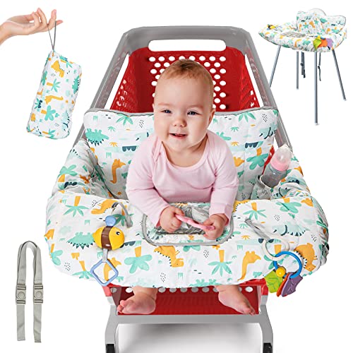 Shopping Cart Cover for Baby PILLANI, High Chair Covers for Baby Restaurant Seat, Grocery Cart Cover for Baby Boy, Cotton Buggy Covers for Babies, Baby Cart Hammock for Infant Chair, Seat Cover Items