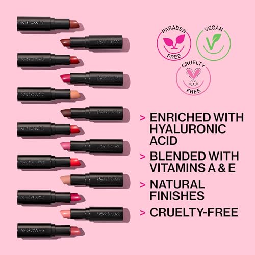 wet n wild Mega Last Matte Lip Color, Semi Matte Hyaluronic Acid Infused, Long Lasting Full Coverage for a Nourishing Pout, Cruelty-Free & Vegan - Cherry Picking