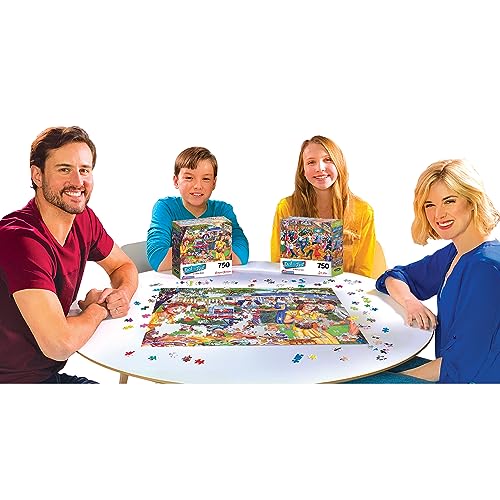 RoseArt - Back to The Past - Backyard BBQ - 750 Piece Jigsaw Puzzle for Adults