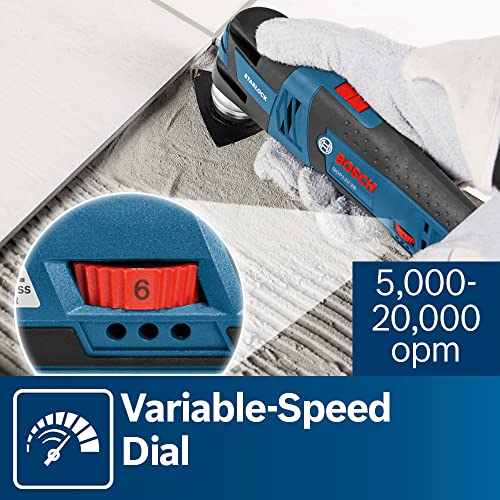 BOSCH GOP12V-28N 12V Max EC Brushless Starlock Oscillating Multi-Tool, Cordless, Variable Speed, with (1) 1-1/4 In. Plunge Blade (Bare Tool)