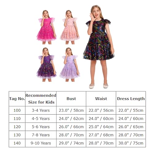 Toddler Girl Birthday Outfits Shiny Sequins Ruffle Tulle Tutu Christmas Wedding Flower Girl Dress Pageant Easter Christening Dress Xmas Teen Girl Thanksgiving Dress Yellow Daisy 4-5 Years