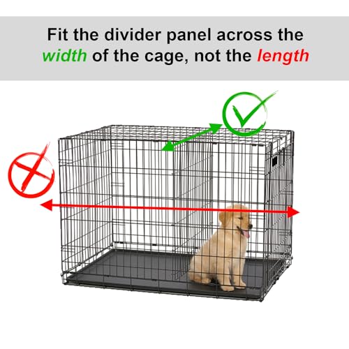 MidWest Homes for Pets Dog Crate Replacement Divider Panel FFits models 1542, 1542DD, 1542U, 1542DDU, 1642, 1642DD, 1642U, 1642DDU, 742UP, 1942, B42, B42DD; 08DP; Black