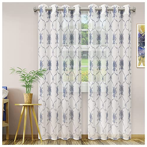 Superior Scalene Semi-Sheer Jacquard Curtains, Window Accents, Geometric, Trellis, Triangle, with Grommets, Modern, Transitional, Traditional, Curtain Set of 2 Panels, 52" X 84", Sand