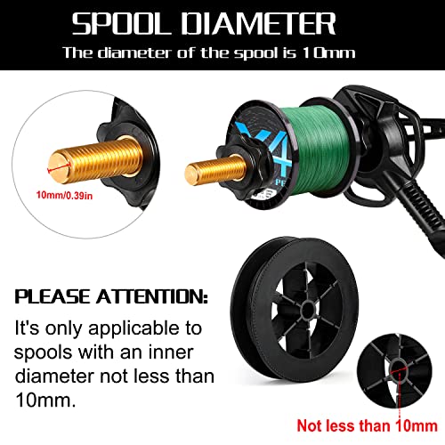 PLUSINNO Fishing Line Spooler with Unwinding Function, Fishing line Spooling Station Versatile for Both Thick & Thin Rods, Works with Spinning Reel, Cast Reel (Fishing Rod & Table Clamp Spooler)