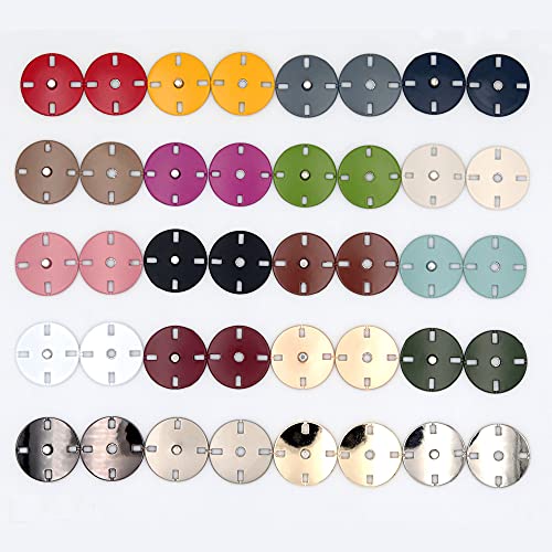 5Pcs/Set Snap Buttons Metal Buckle Buttons Invisible Buckle for Coat Clothing Sewing Accessories (#13 White, 15mm)