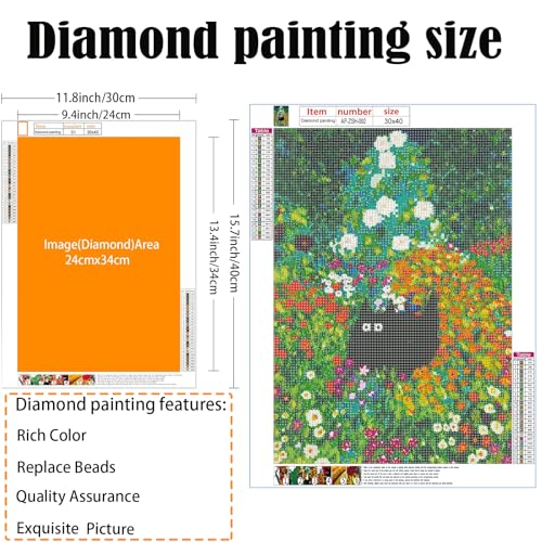 Adult Diamond Art Painting Kits,Colored Sky Diamond Painting Kits for Adults,5D Diamond Painting Kits,Full Diamond Round Diamond Art Kits for Adult,Craft Home Wall Art Deco-12x16inches