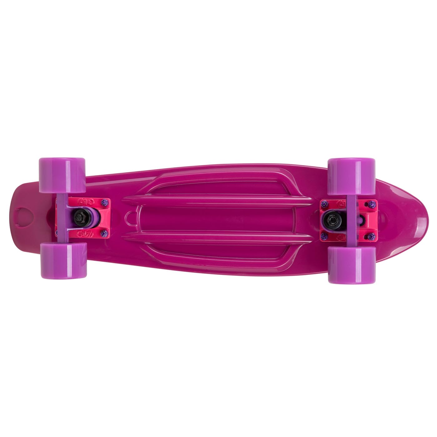 Cal 7 22.5" Complete Mini Cruiser Plastic Skateboard (Berry)