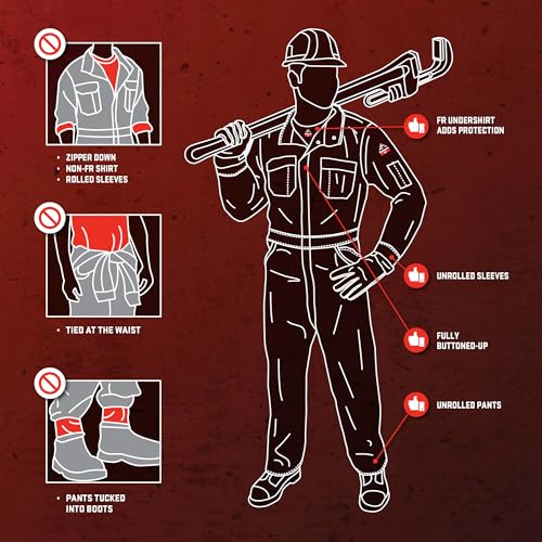 Bulwark Men's Tall Size Flame Resistant 9 oz Twill Cotton Premium Concealed Snap Coverall, Medium Grey, 50 Long