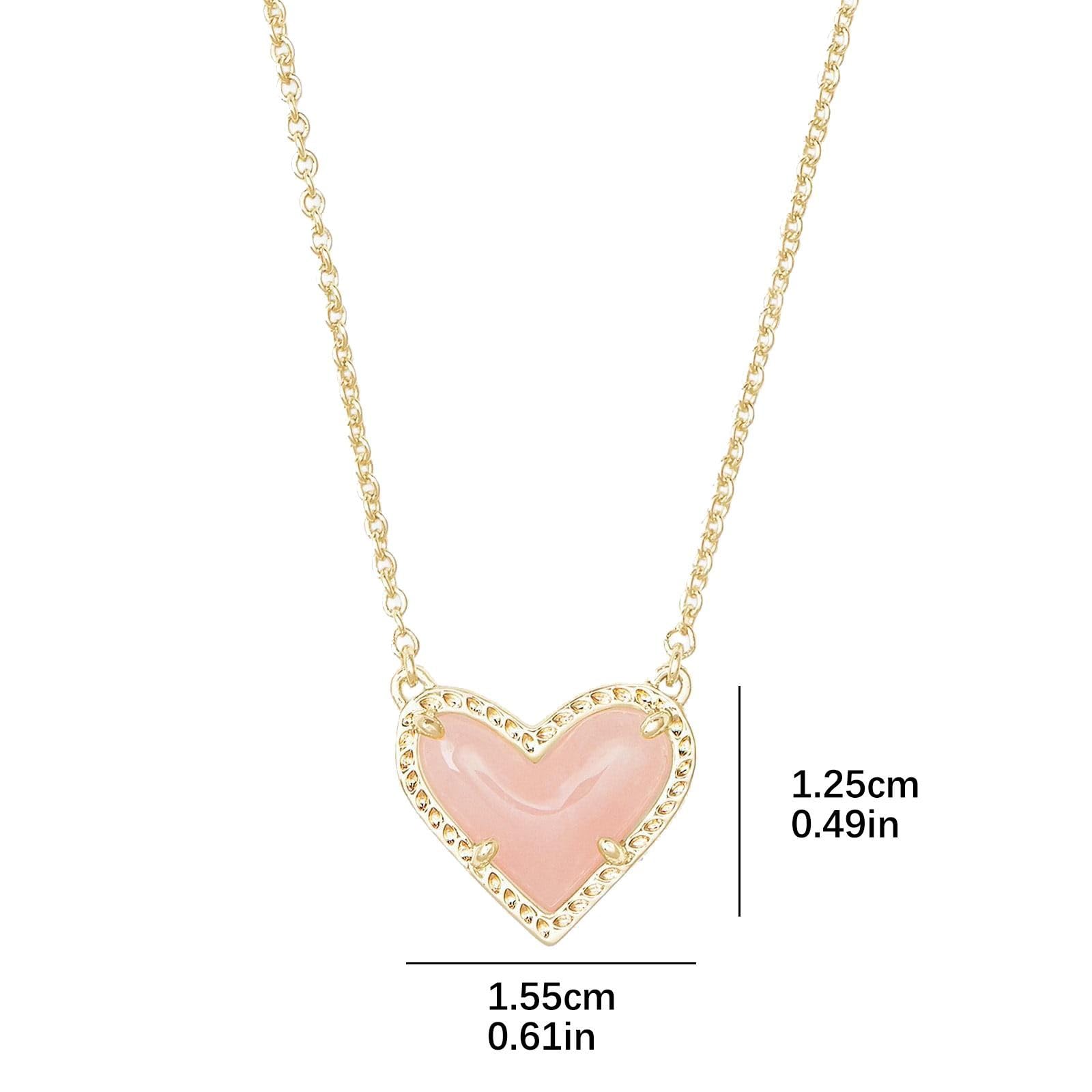 Lolvmvchi Valentines Day Gifts My Account 14K Gold Heart Necklaces For Women Adjustable Length Pendant Necklace Fashion Jewelry,Initial Necklaces For Women Wedding Gifts For Couples 2025