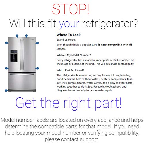 Supplying Demand W10190965 W10190966 Refrigerator Ice Maker Assembly Replacement No Bail Arm Model Specific Not Universal