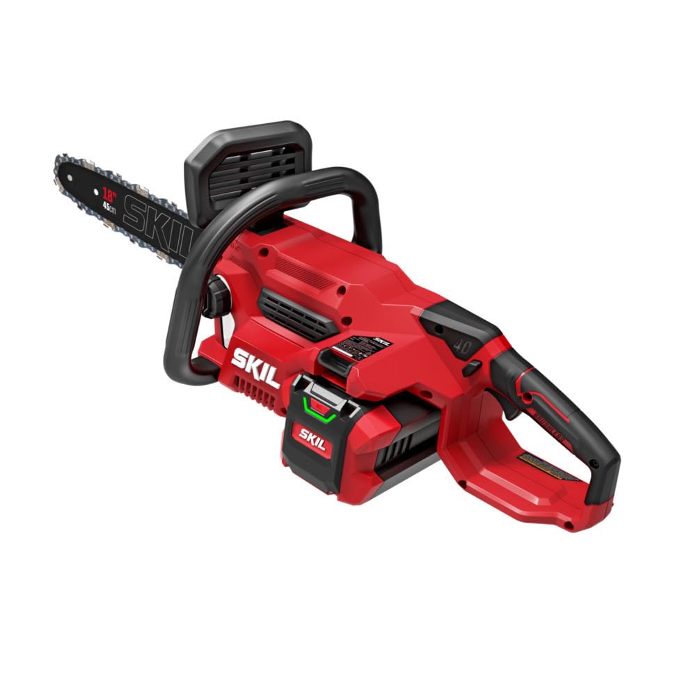 SKIL PWR CORE 40 Brushless 40V 18" Chainsaw Kit including 6.0Ah Battery and Charger-CS1800C-15